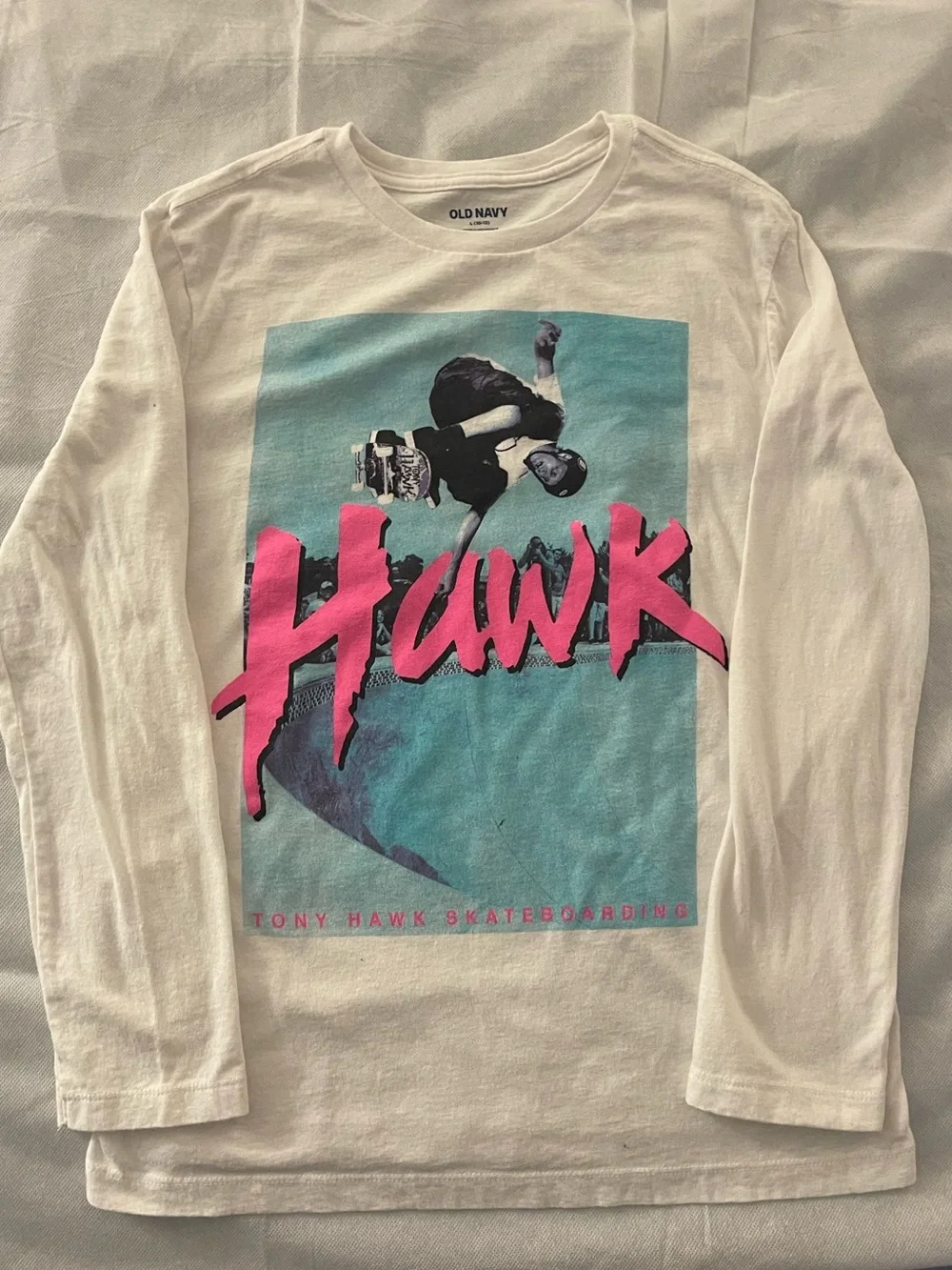 Old Navy Boys Graphic T-Shirt 3 Pack Long Sleeve 10/12 NASA Skateboard Math EUC